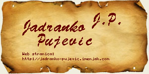Jadranko Pujević vizit kartica